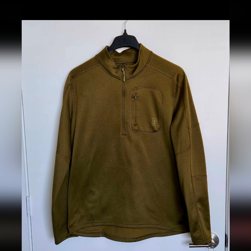 G.H. Bass & Co. Olive Green Fleece Pullover